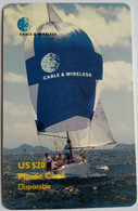 BVI Cable And Wireless US$20 " Sailing Ship ( Chip On Back ) " - Maagdeneilanden