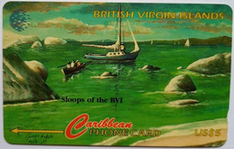 BVI Cable And Wireless US$5 193CBVF " BVI Cultural Heritage - Sloops " - Vierges (îles)