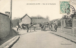 78 - YVELINES - LES ESSARTS-LE-ROI - Rue De La Roumanie -cantonnier Et Attelages Transport De Pierres - Superbe - 10639 - Les Essarts Le Roi