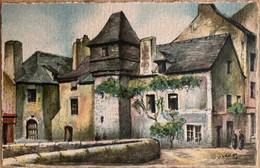 Quimperlé - Cpa Illustrateur BARDAY - Vieille Maison Du XVème Siècle - Quimperlé