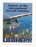 Autocollant , LIEBHERR AEROSPACE  , Aviation , PARTNER OF THE INTERNATIONAL AIRCRAFT INDUSTRY - Pegatinas