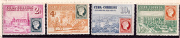 PIA- CUBA - 1955 : Centenario Del Francobollo Delle Antille Spagnole - (Yv  422-25) - Used Stamps