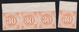 Allemagne Tour Et Taxis Yvert N°41 - Neufs - Etats Du Sud - Bande De 3 + 1 - Avec Bords De Feuille - Thurn&Taxis - Mint