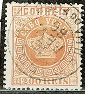 Cabo Verde, 1877, # 8b Dent. 13 1/2, Used - Cape Verde