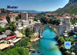 Bosnia And Herzegovina Mostar Overview UNESCO New Postcard - Bosnie-Herzegovine
