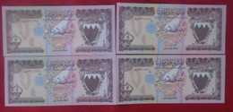 BAHRAIN, P 7 , 1/2 Dinar  , L. 1973 , UNC , 4 Notes - Bahrain