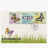 Azerbaijan Stamps 2022 Butterflies / Butterfly Flora MNH FDC First Day Cover - Mariposas