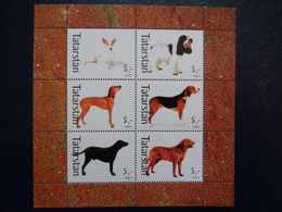 TATARSTAN 2003 BLOC 6 TIMBRES - CHEVAUX DIVERS - Unused Stamps