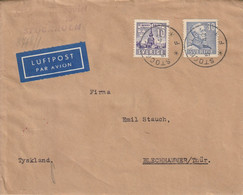 Suède Lettre Par Avion Censurée Pour L'Allemagne 1942 - 1930- ... Rouleaux II