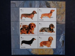 KOMI 2003 BLOC 6 TIMBRES - CHIENS DIVERS - Unused Stamps