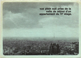 Paris - Rue Des Envierges - Quartier Belleville - Ménilmontant - Carte Publicitaire Des Années 60/70 Sur Les Panoramas - Distrito: 19