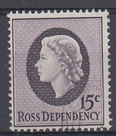 Ross Dependecy 1967 15c Used  (57999A) - Oblitérés