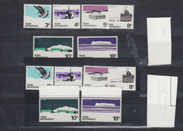 Ross Dependency 1972 Definitives 2x6v Both Printiungs (58001) - Unused Stamps