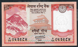 NEPAL P76b 5 RUPEES 2020 Signature 17 Issued December 2020 UNC. - Nepal