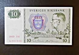 A4 SUEDE  BILLETS DU MONDE WORLD BANKNOTES  10 KRONOR - Sweden