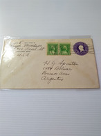 Usa.pstat Cover 3ct +2*1c 1932 Washington Ypsilanti Mich To Argentina  Reg Post E7 Conmems For Post 1 Or 2 Letter - 1921-40