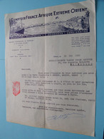 COMPTOIR FRANCE AFRIQUE EXTREME ORIENT ( Import/Export ) ORAN France () 1951 ( Tarif / Order ) ! - 1950 - ...