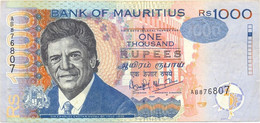 MAURITIUS  , P 54a , 1000 Rupees  , 1999 , EF/almost UNC , Presque Neuf - Mauritius
