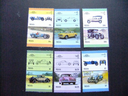 NEVIS 1986  AUTOMOVILES (VI) COCHES ANTIGUOS VOITURES ANCIENNES  YVERT407 / 418 ** MNH - St.Kitts And Nevis ( 1983-...)