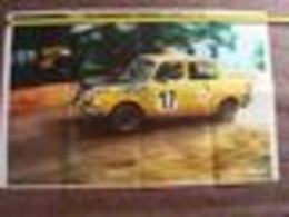 Grand Poster Simca Rally 2 . S.R.T.  Original 1970. - Autres & Non Classés