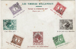 CTN80E- FRANCE PSEUDO ENTIER "LE LANGUAGE DES TIMBRES - LES TIMBRES HOLLANDAIS" - Privatganzsachen