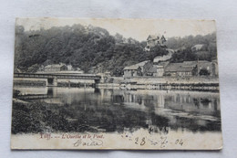 J508, Cpa 1904, Tilff, L'Ourthe Et Le Pont, Belgique - Esneux