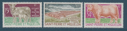 ST PIERRE N° 407/409 ELEVAGE ** - Ungebraucht