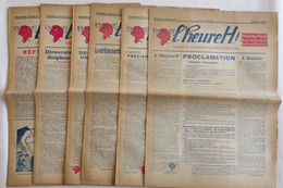Lot De 6 Journaux - Journal L'heure H - Organe Du Mouvement Républicain Réformiste N°1 à 6 - 1933 / 1934 - Ohne Zuordnung