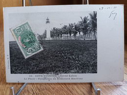 CPA  -  CÔTE D'IVOIRE - Grand Lahou - Le Phare - Perspective Du Boulevard Maritime (1911)  ..(S29-22) - Côte-d'Ivoire