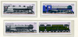 KANADA 1018-1021 Mnh, Eisenbahn, Railway, Chemin De Fer, Lokomotive, Locomotive - CANADA - Sonstige & Ohne Zuordnung