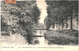 CPA-Carte Postale  France Villemeux Bords De L'Eure Au Moulin Des Trois Moulines 1930 VM53148 - Villemeux-sur-Eure