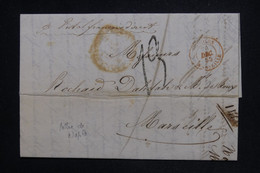 ITALIE - Lettre De Naples Pour Marseille En 1855 - L 126935 - Sicilië