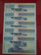 NAMIBIA, P 1 + 4bA , 10 Dollars , ND 1993 2001 , UNC Neuf , 5 Notes - Namibie