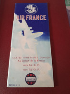 N°8  CARTES AIR FRANCE ITINERAIRE DUNLOP - Mappe/Atlanti