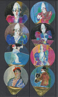 Switzerland, Coffee Cream Labels, Circus, Aquarels, Lot Of 15. - Milk Tops (Milk Lids)