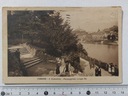 I120017 Cartolina - Torino - Valentino - Passeggiata Lungo Po - VG 1924 - Parks & Gärten