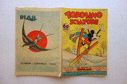 Nel Regno Di Topolino Topolino Sciatore Walt Disney Mondadori Albo N. 50 1937 - Otros & Sin Clasificación