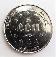 Belgique - Monnaie 5 écu Argent 1987. Neuve - Otros & Sin Clasificación