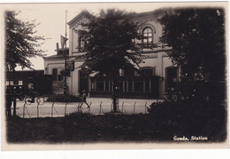 Gouda Station Fotokaart Jaren Dertig D599 - Gouda