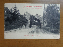 2 Postkaarten Van Laeken, Pont Rustique Dans Le Parc Public - Laeken