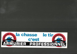 Autocollant FEDERATION FRANCAISE ARMURIER PROFESSIONNEL La Chasse Le Tir - Pêche