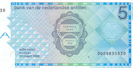 NETHERLANDS ANTILLES, P 22a ,  5 Gulden  ,  1986 ,  UNC Neuf - Nederlandse Antillen (...-1986)