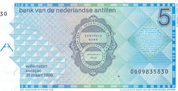 NETHERLANDS ANTILLES, P 22a ,  5 Gulden  ,  1986 ,  UNC Neuf - Netherlands Antilles (...-1986)