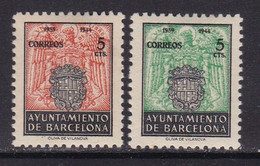 1944 - España - Barcelona - Edifil SH NE 25/ NE 26 - Navidad 1944 - MH - Barcelona