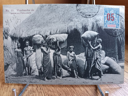 CPA  -  DAHOMEY - Marchandes De Coton Au Dahomey  -  (1913) Animée , Afrique Occidentale..(S29-22) - Dahomey