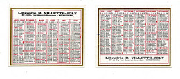 Calendrier 1953 / Librairie Villette-Joly à Pithiviers (45 Loiret) - Small : 1941-60