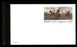 USA - Cartolina Intero Postale -  BATTLE OF COWPENS - 1981-00