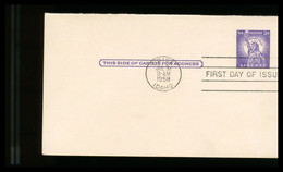 USA - Cartolina Intero Postale -  LIBERTY  FDC - 1941-60