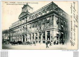 CPA (Réf.P558) PARIS (Paris 75) Palais Du Crédit Lyonnais, Boulevard Des Italiens (Calèches, Chevaux, Vieille Voiture) - Banques