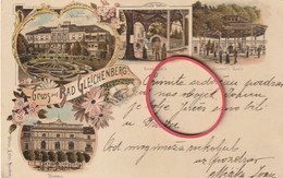 ST351  --   GRUSS AUS BAD GLEICHENBERG  --  LITHO  --  1904  --  VILLA WICKENBURG, EMMA QUELLE, KURHAUS - Bad Gleichenberg